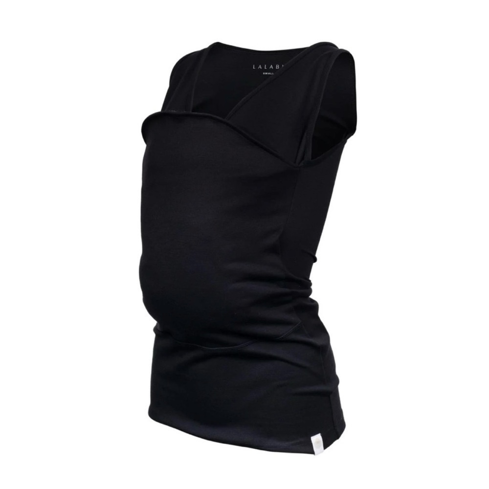 Lalabu Soothe Babywearing Shirt Black Sleeveless Postpartum Nursing Sz M